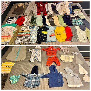Huge "6 Months" Baby Boy Lot- Over 60 Items- Mostly Carter's